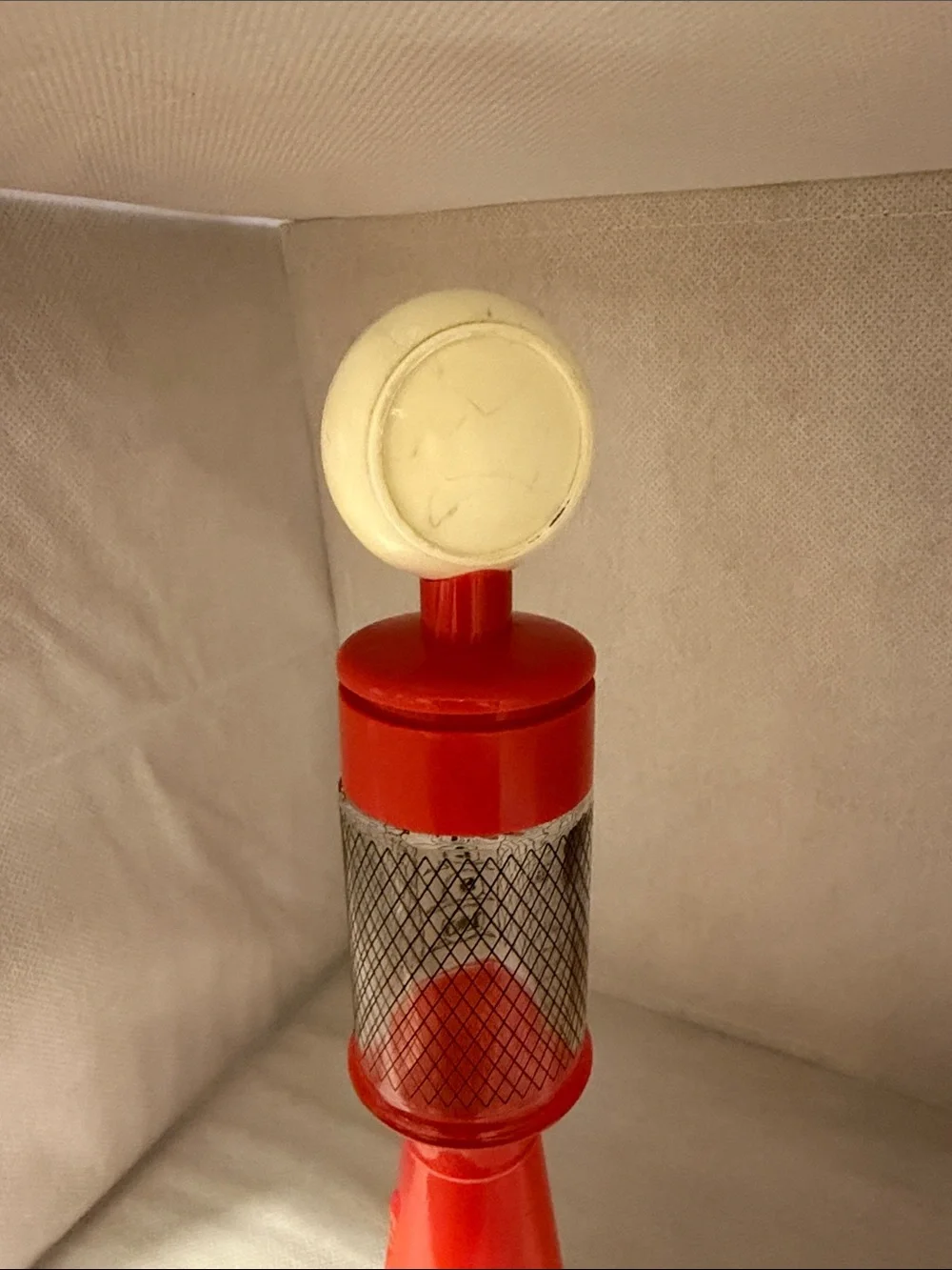 Avon Wild Country Gas Pump After Shave Bottle - Red and Cream